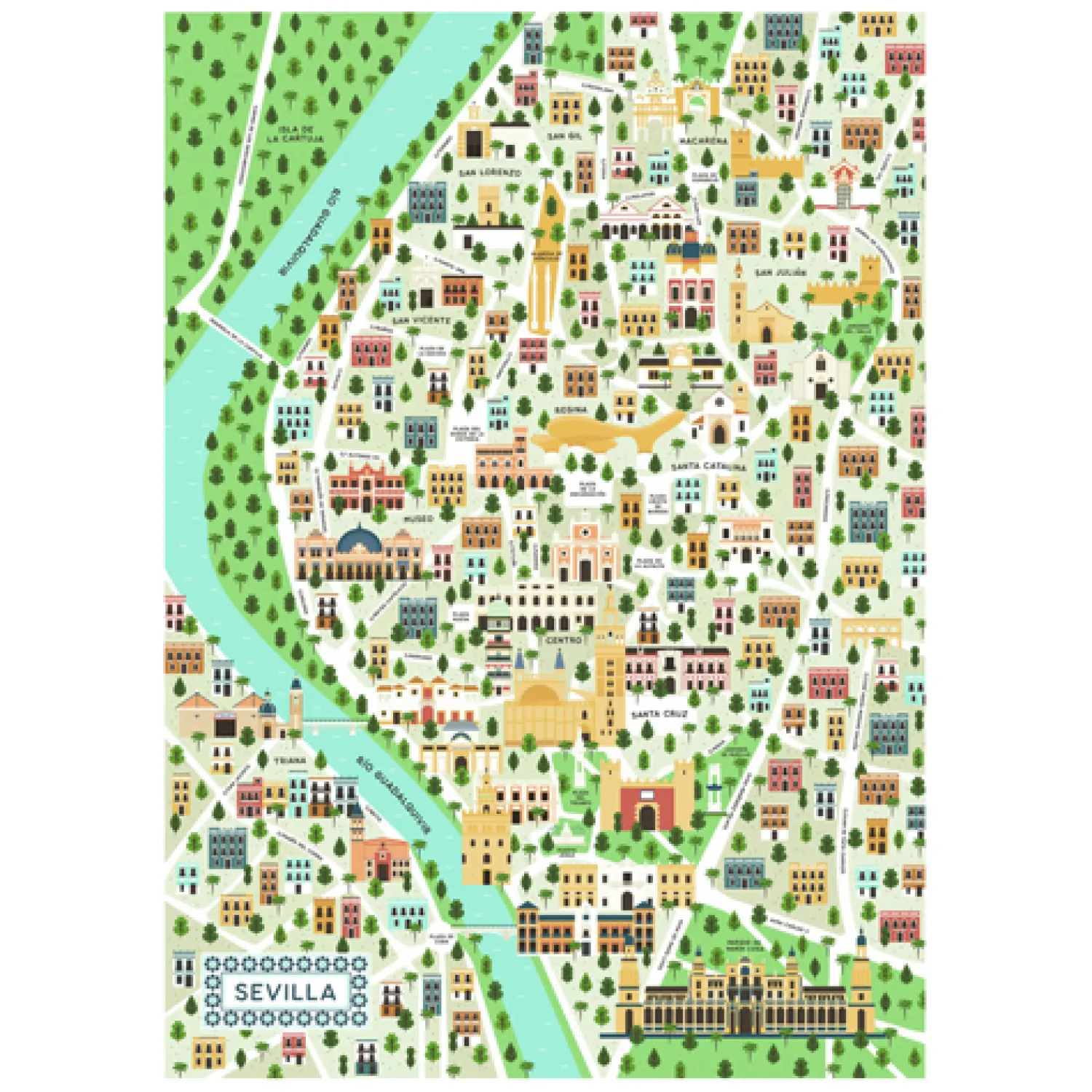 Ravensburger Legpuzzel Map Of Seville, 1000st. Best
