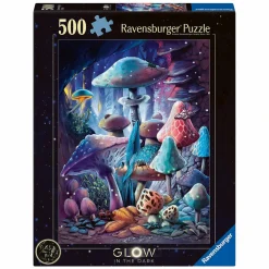 Ravensburger Legpuzzel Maanlicht Paddestoelen Glow in the Dark - 500st. Discount