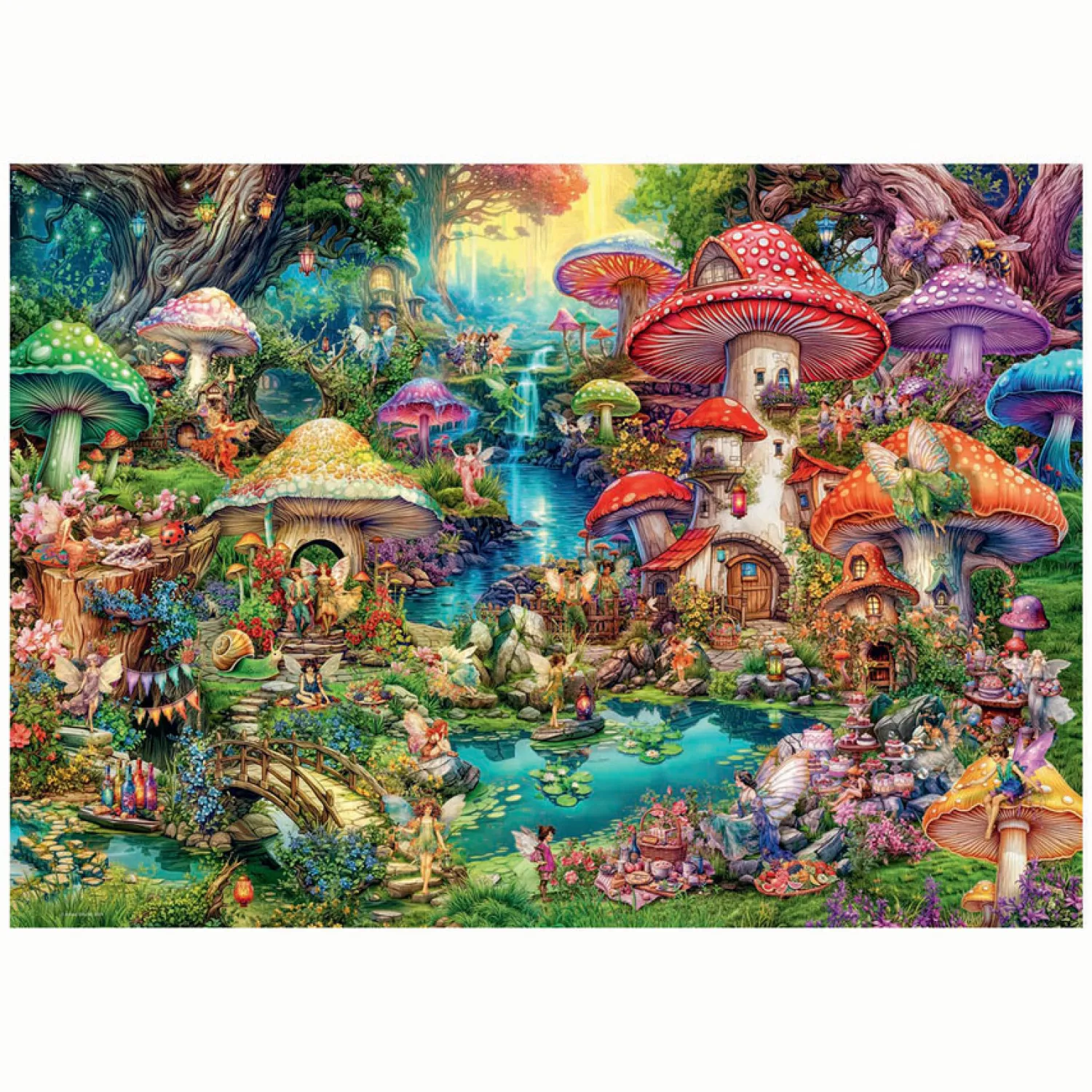 Legpuzzel Merry Mushroom Village, 1000st.>Ravensburger Sale