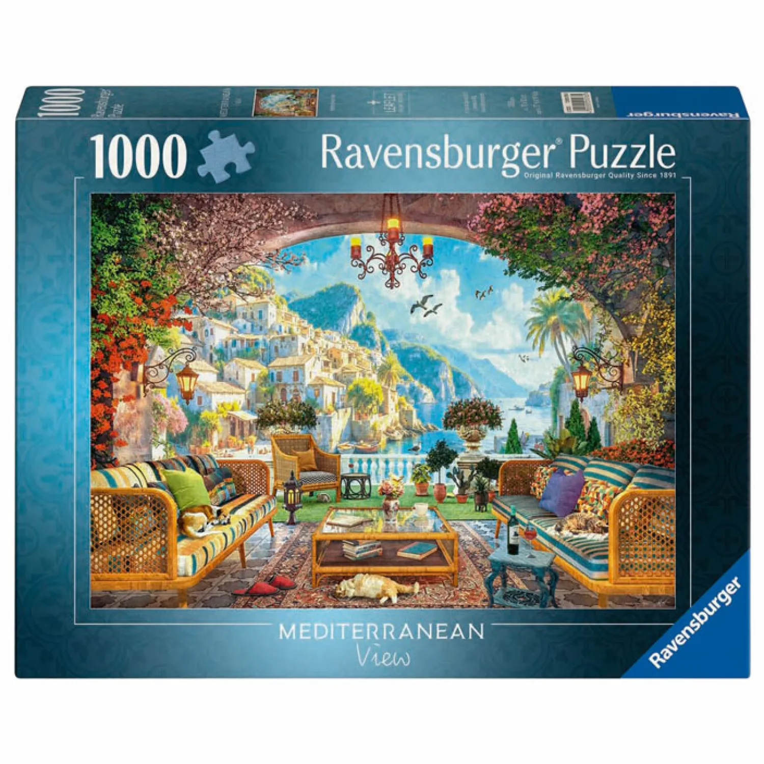 Legpuzzel Mediterraan Terrasuitzicht - 1000st.>Ravensburger Outlet