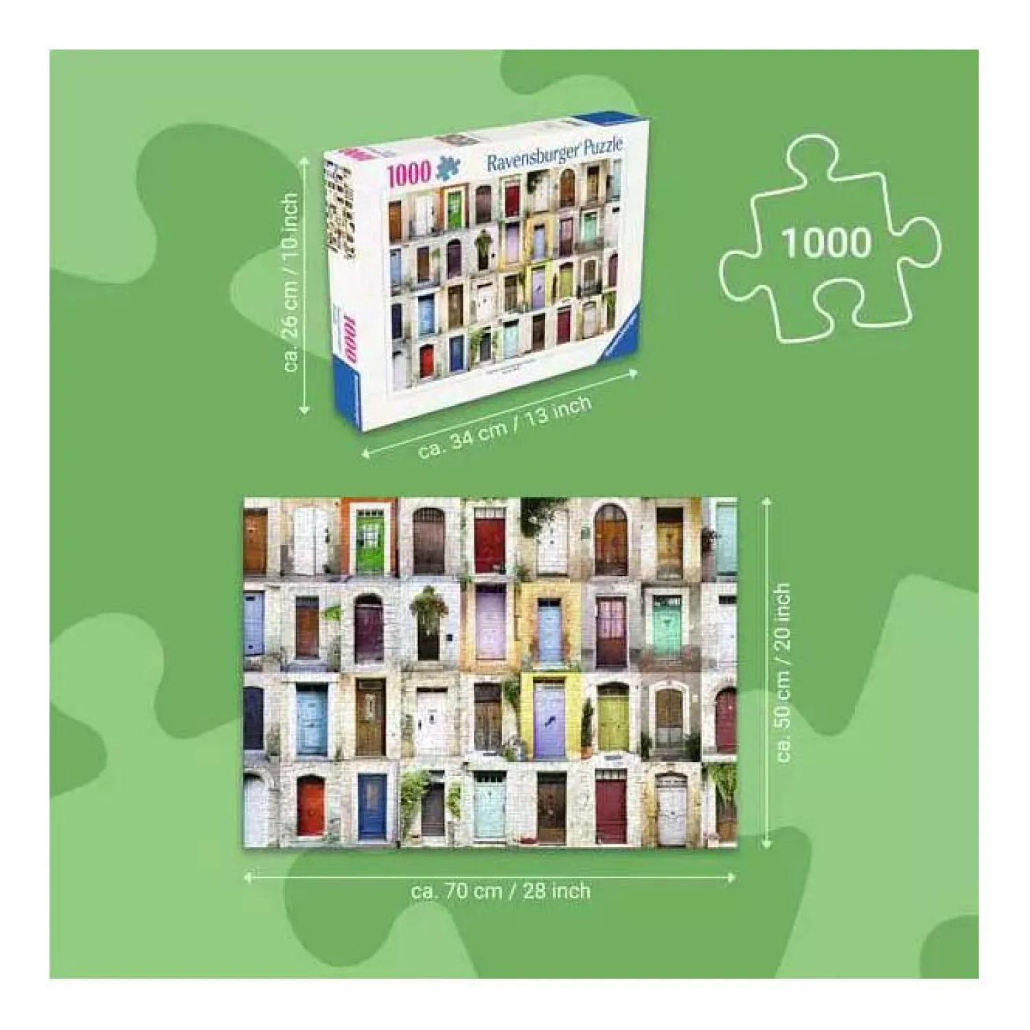 Legpuzzel Prachtige Deuren in de Provence - 1000st.>Ravensburger Clearance