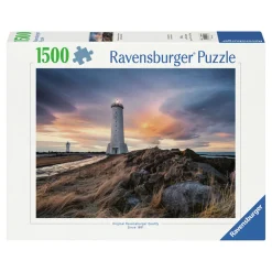 Legpuzzel Prachtige Lucht Boven de Vuurtoren van Akranes Ijsland, 1500st.-Ravensburger Online