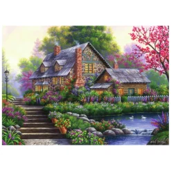 Legpuzzel Romantische Cottage, 1000st.-Ravensburger Discount
