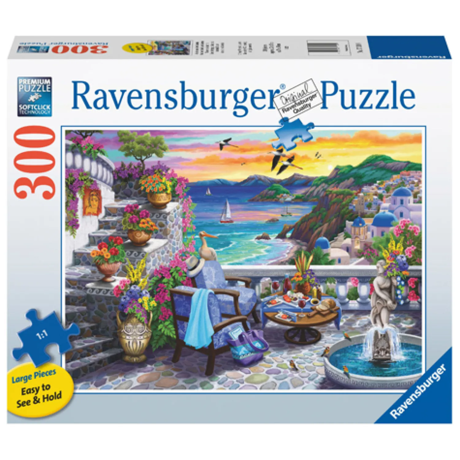 Legpuzzel Santorini Sunset, 300st.-Ravensburger