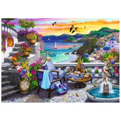 Legpuzzel Santorini Sunset, 300st.-Ravensburger