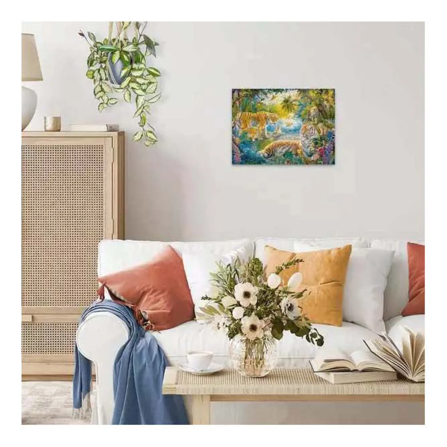 Legpuzzel Tijgerfamilie in de Oase - 500st.>Ravensburger Online