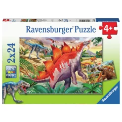 Legpuzzel Wilde Oertijden, 2x24st.>Ravensburger Sale