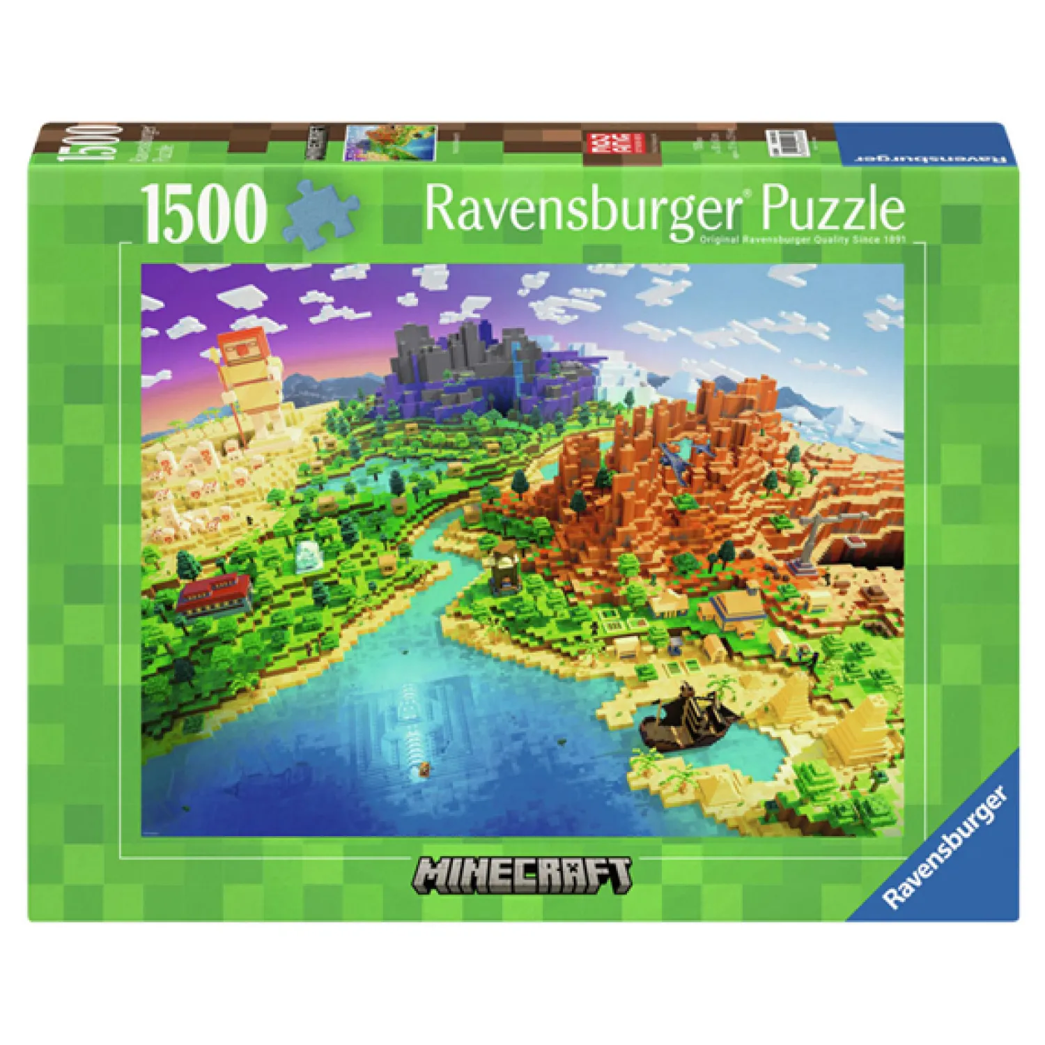 Ravensburger Legpuzzel World Of Minecraft, 1500st. Outlet