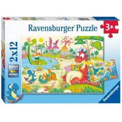 Lievelingsdino's Puzzel, 2x12st.-Ravensburger Outlet