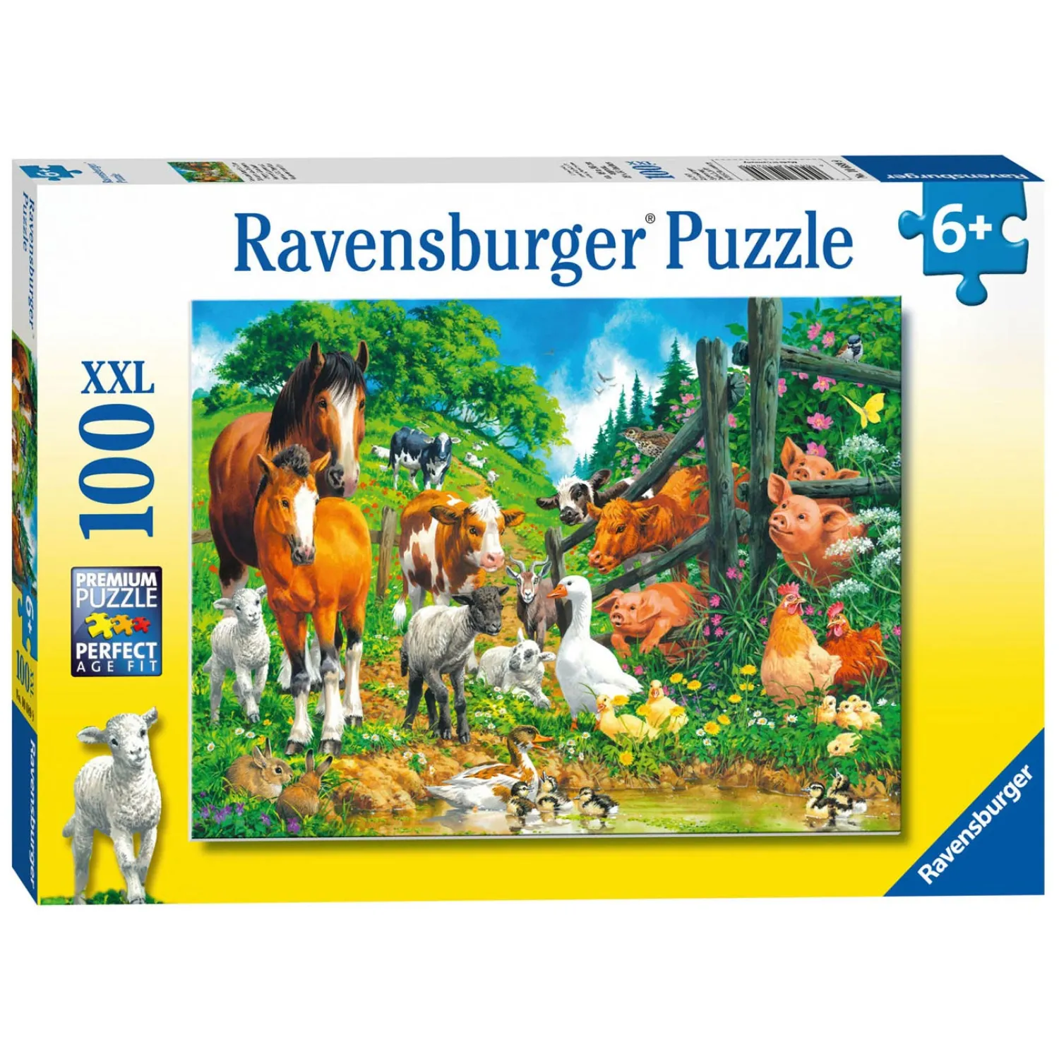 Puzzel Dierenbijeenkomst, 100st. XXL-Ravensburger Clearance