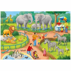 Ravensburger Puzzel Een dag in de Dierentuin, 2x24st. Online