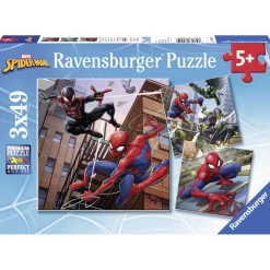 Spiderman Puzzel, 3x49st.-Ravensburger