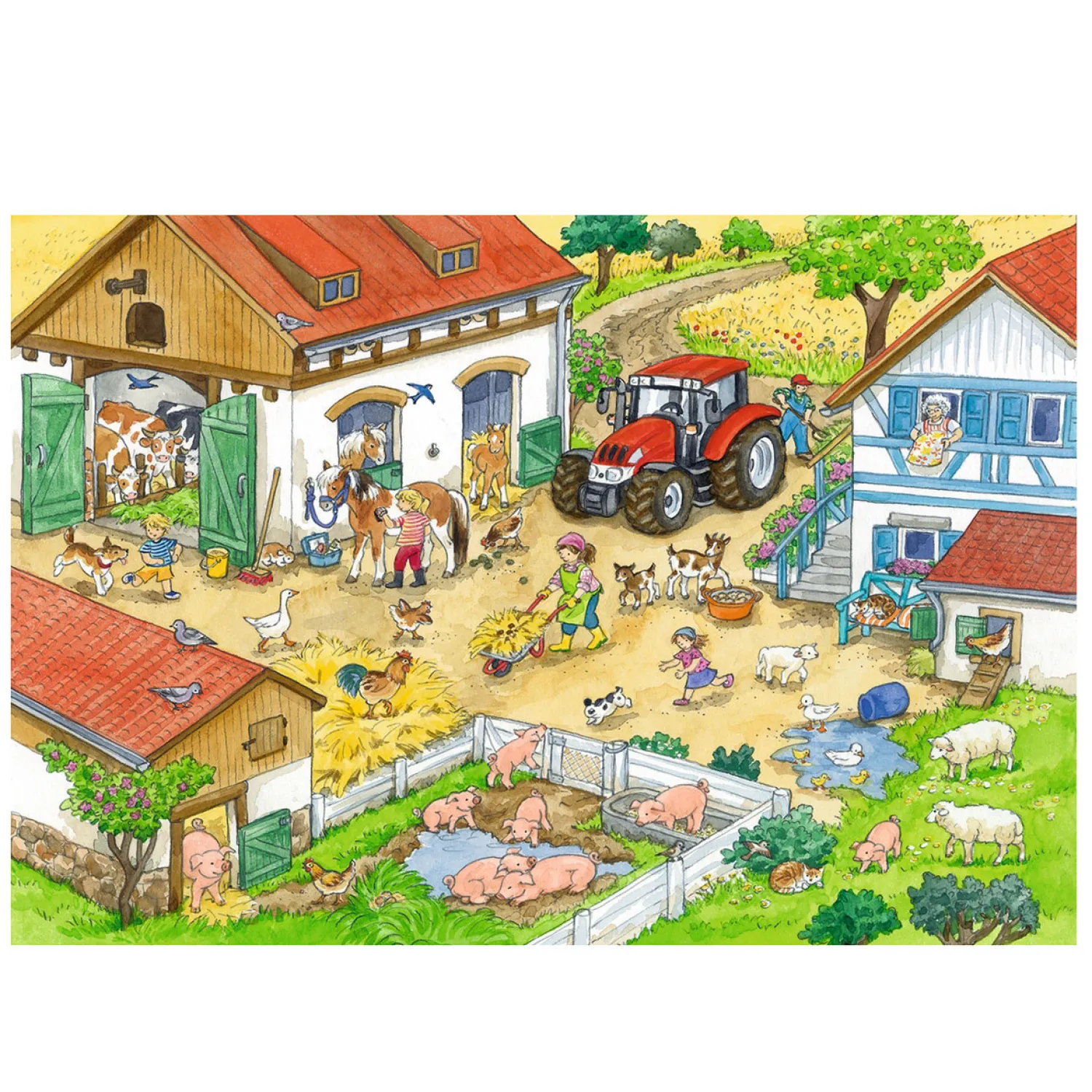Ravensburger Vrolijk Boerderijleven, 2 x 24st. Discount