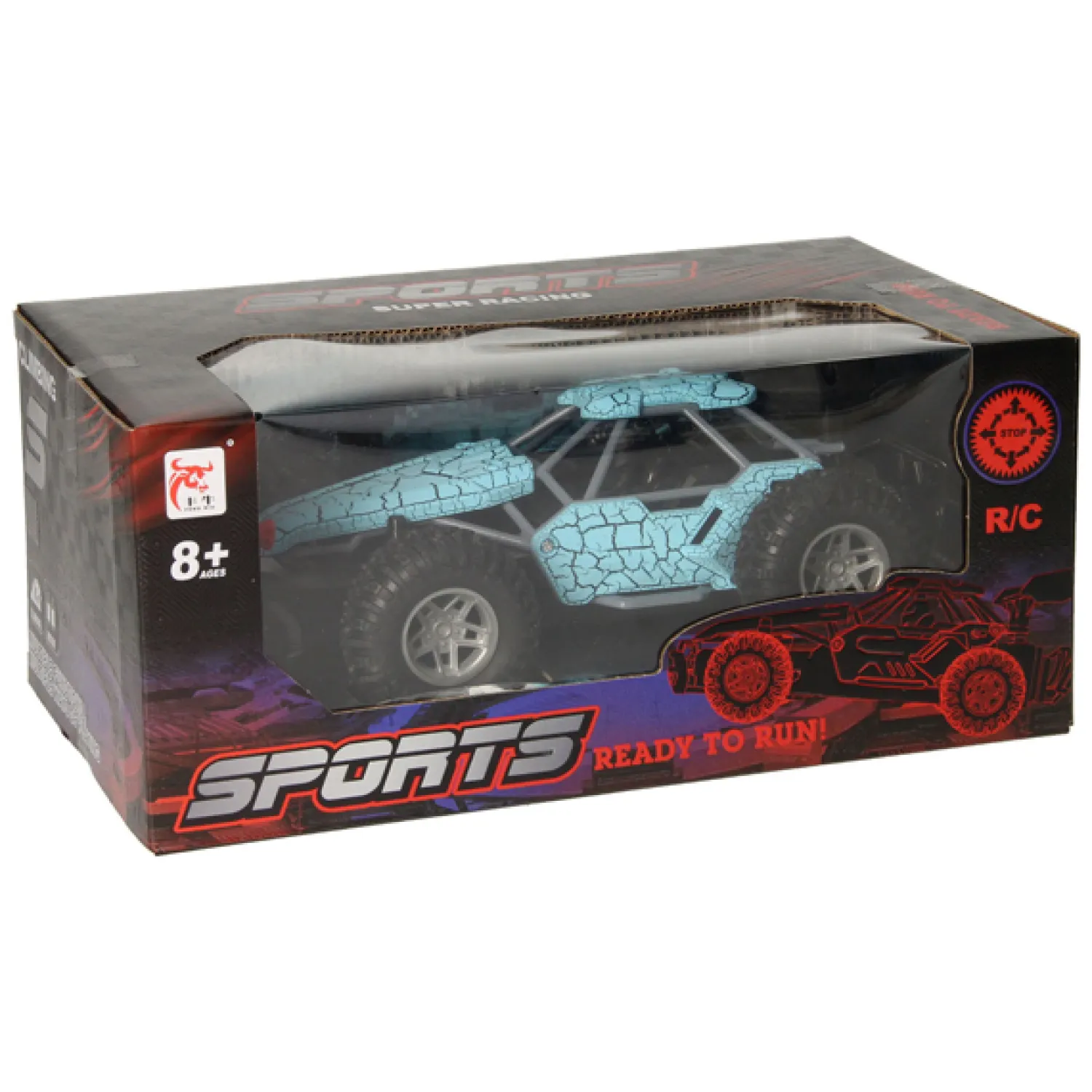 RC Bestuurbare Auto met Rookfunctie - Blauw Discount