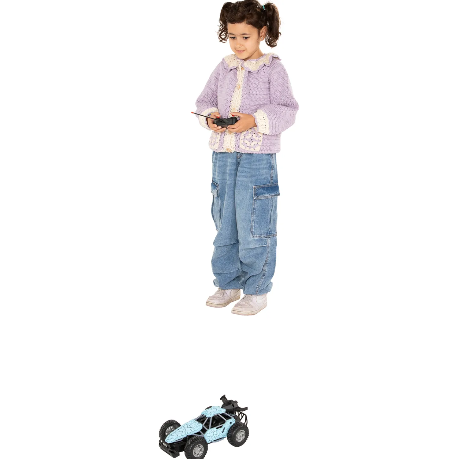 RC Bestuurbare Auto met Rookfunctie - Blauw Discount