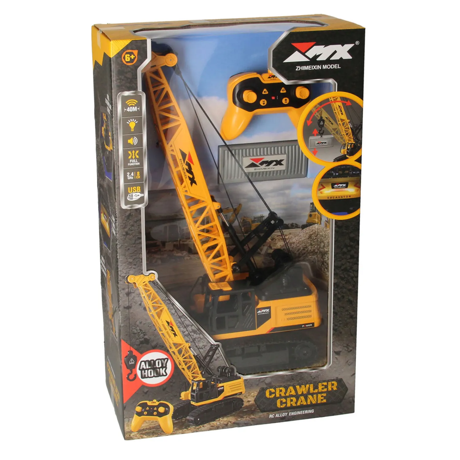 RC Bestuurbare Hijskraan op Rupsbanden> Online