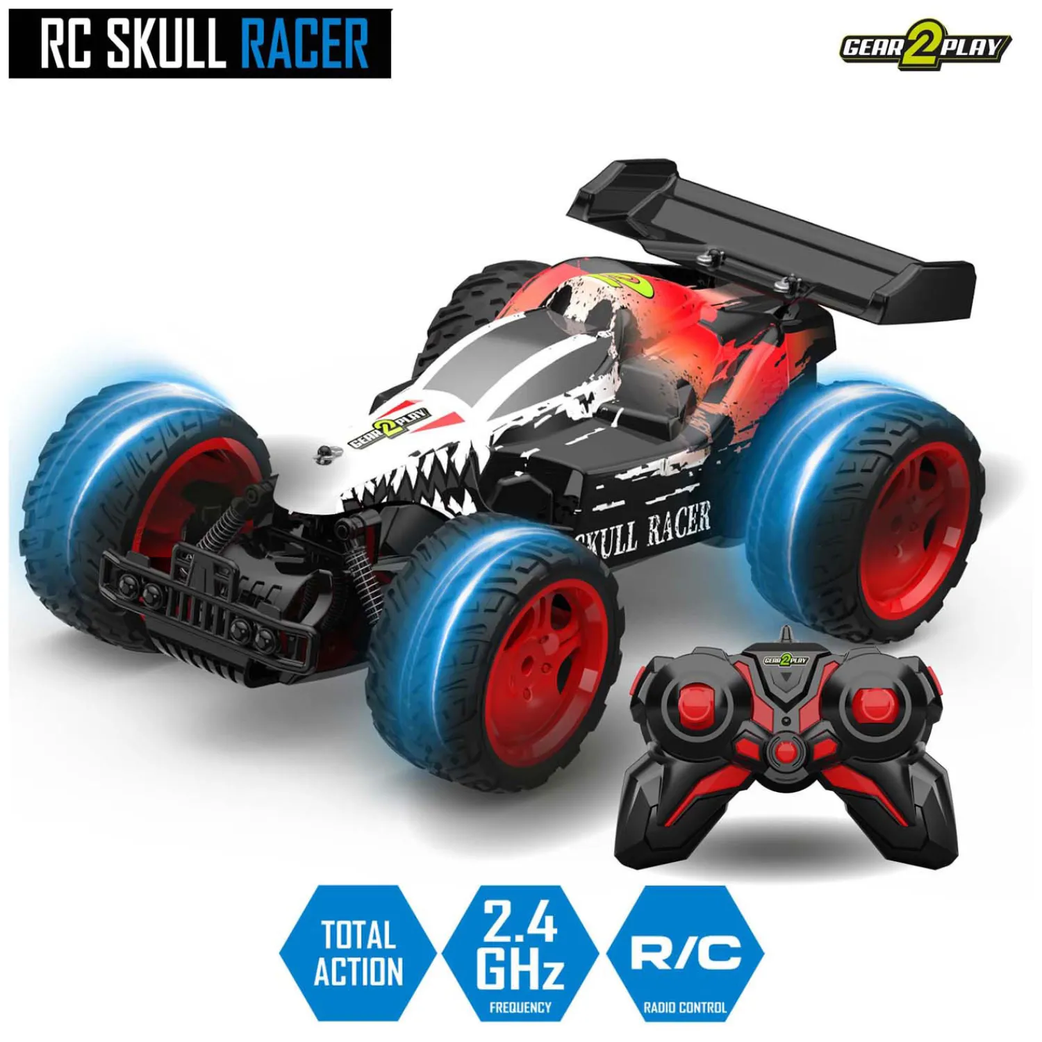 RC Skull Racer Bestuurbare Auto 1:10-Spectron Discount