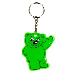 Reflectie Sleutelhanger Beer, 12st. New