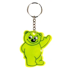 Reflectie Sleutelhanger Beer, 12st. New