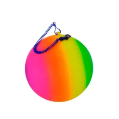 Regenboog Bal aan Koord, 21cm- New