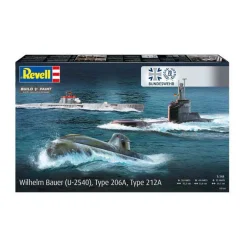 Modelbouwpakket - 70 Years Bundeswehr-Wilhelm Bauer,Type 206A,Class2 1:144 - 154dlg.>Revell Clearance