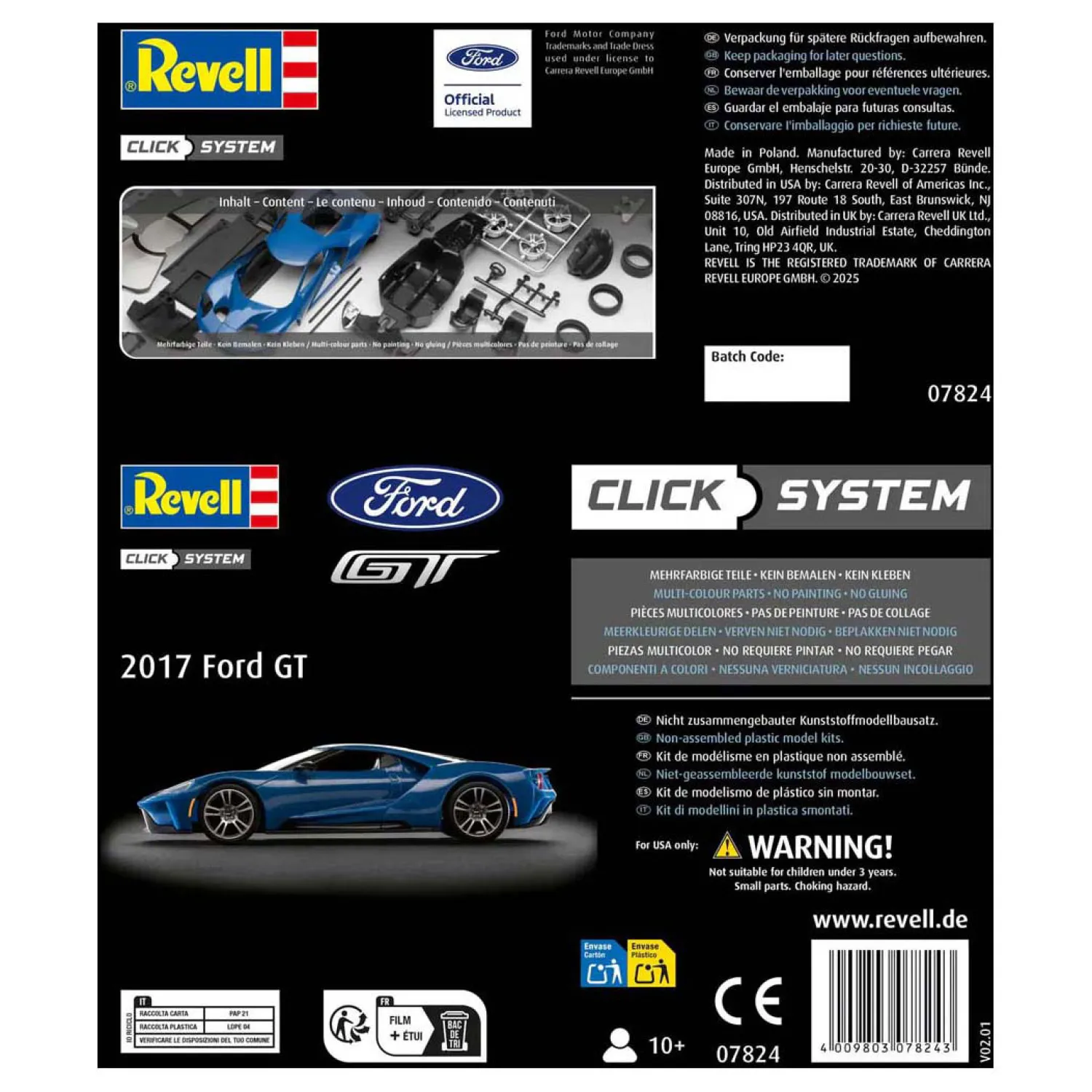 Modelbouwpakket - 2017 Ford GT 1:24 - 27dlg.>Revell Sale