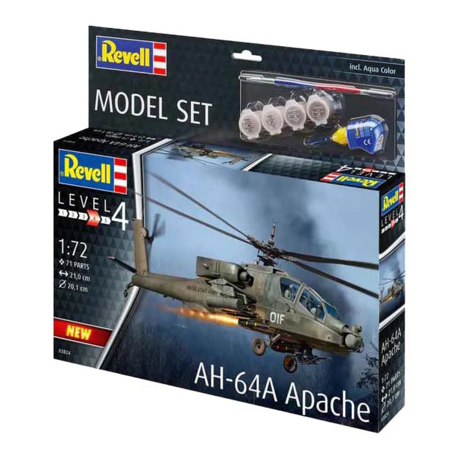 Modelbouwpakket - AH-64A Apache 1:72 - 71dlg.>Revell Clearance