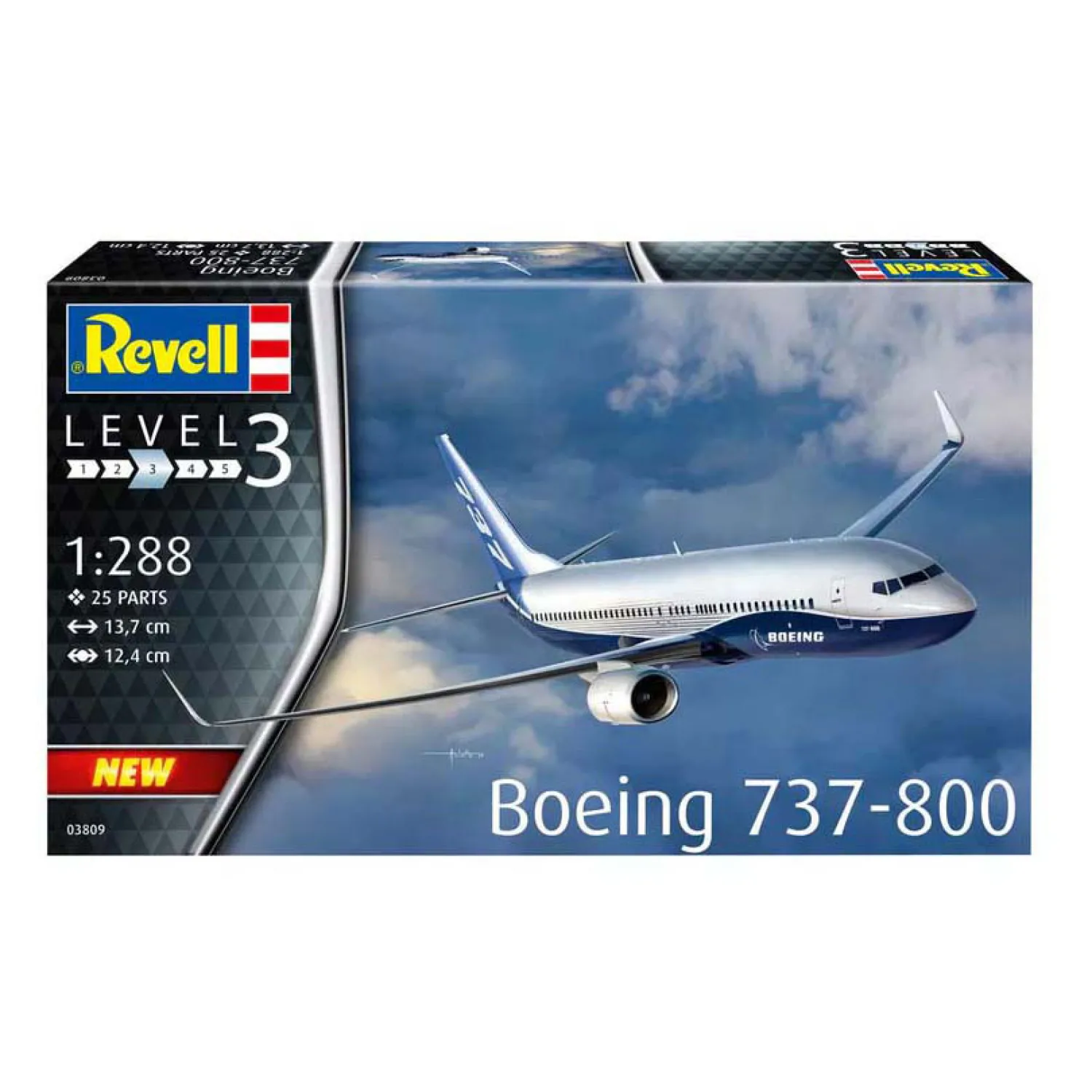 Modelbouwpakket - Boeing 737-800 1:288 - 25dlg.>Revell Best