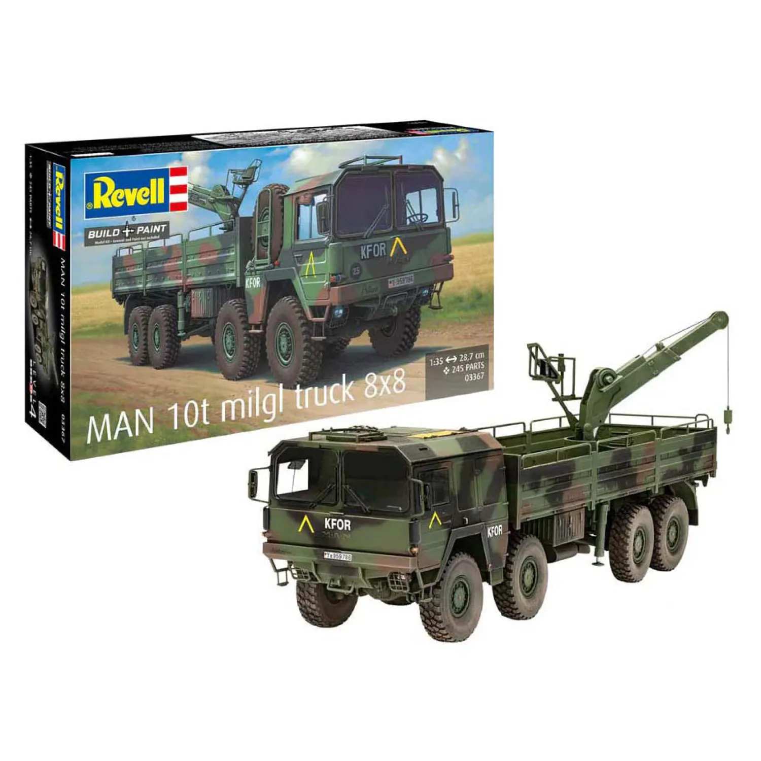 Modelbouwpakket - MAN 10t milgl truck 8x8 1:35 - 245dlg.-Revell New