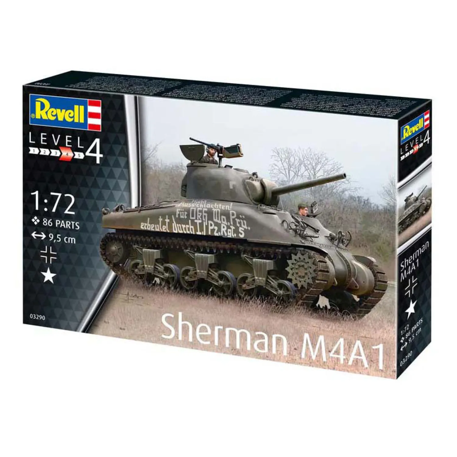 Modelbouwpakket - Sherman M4A1 1:72 - 86dlg.>Revell Best
