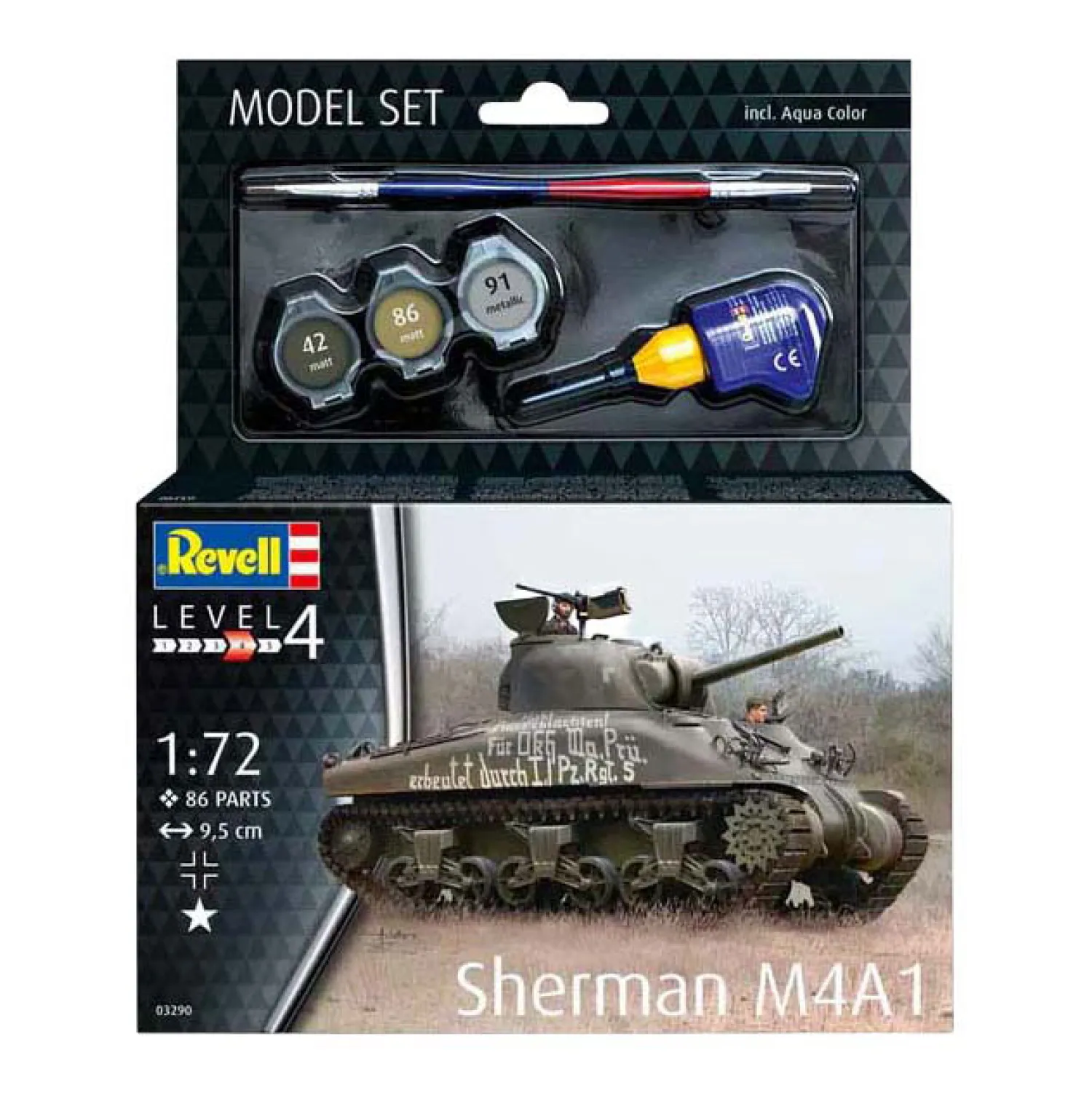 Modelbouwpakket - Sherman M4A1 1:72 - 86dlg.-Revell Online