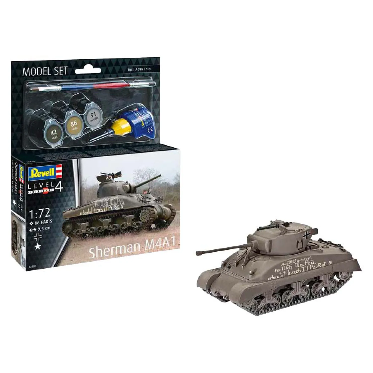 Modelbouwpakket - Sherman M4A1 1:72 - 86dlg.-Revell Online
