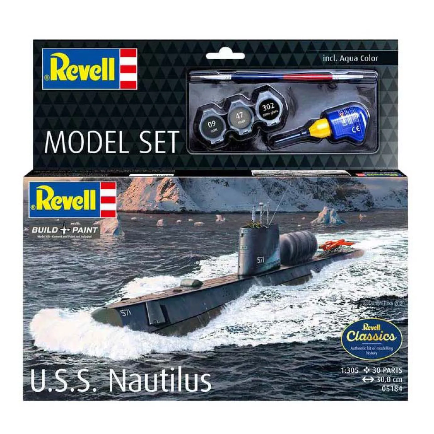 Modelbouwpakket - U.S.S. Nautilus 1:305 - 30dlg.-Revell Best