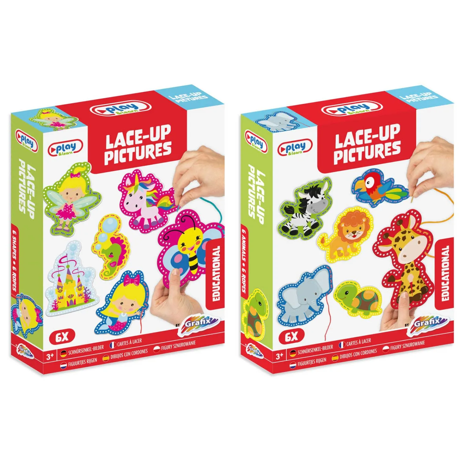 Rijgset Dieren, 6st.>Grafix Discount