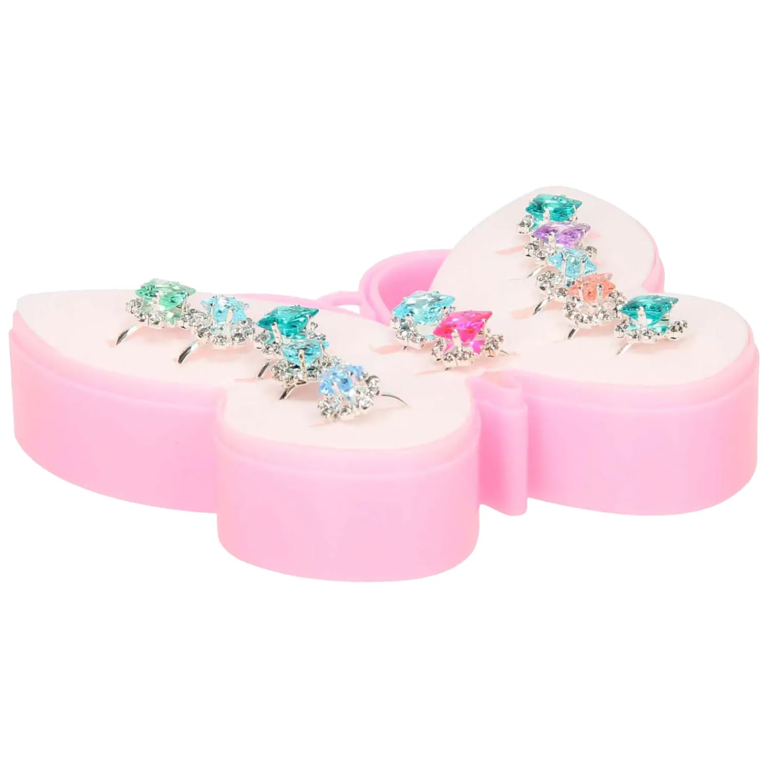 Ringenset in Vlinderdoosje, 12st.> Hot