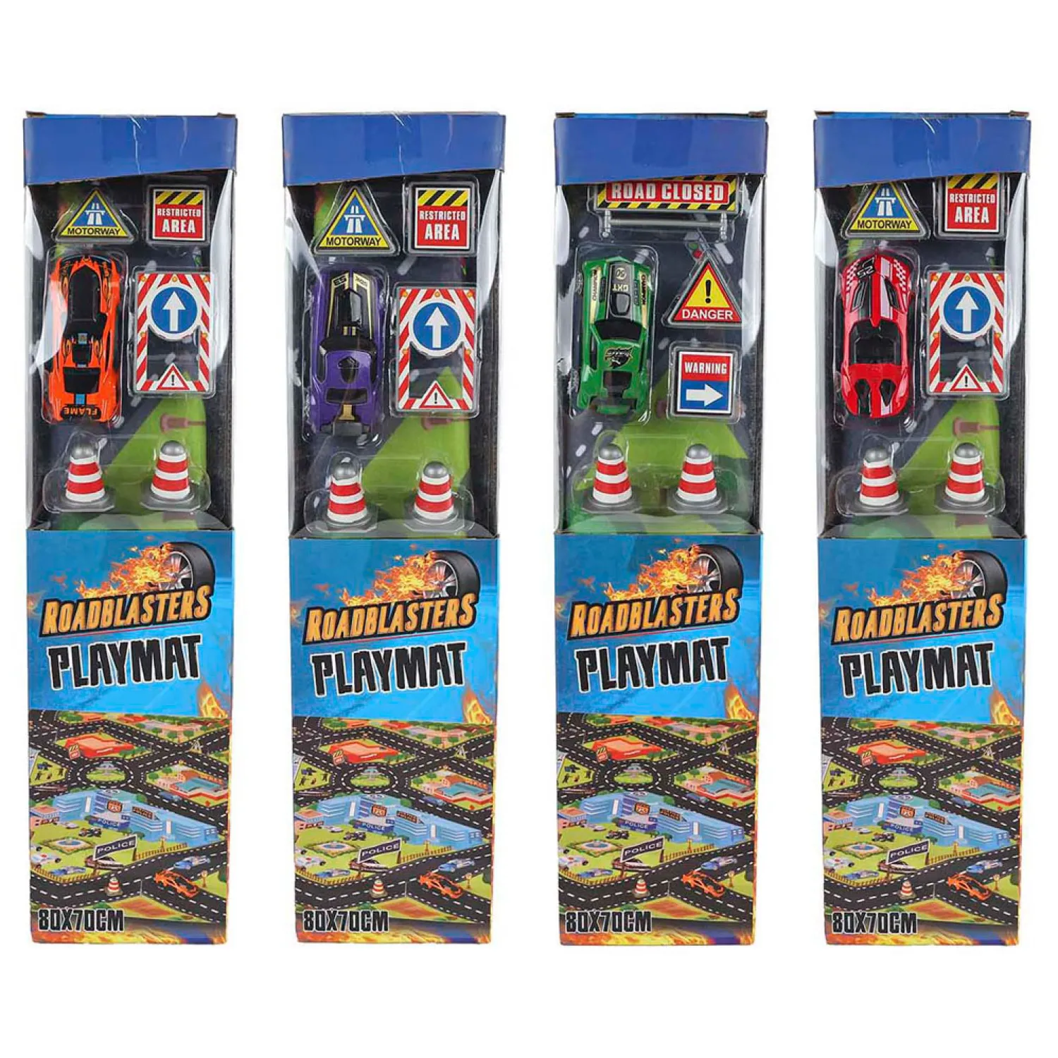 Roadstarblasters Verkeerskleed met Auto en Accessoires Hot