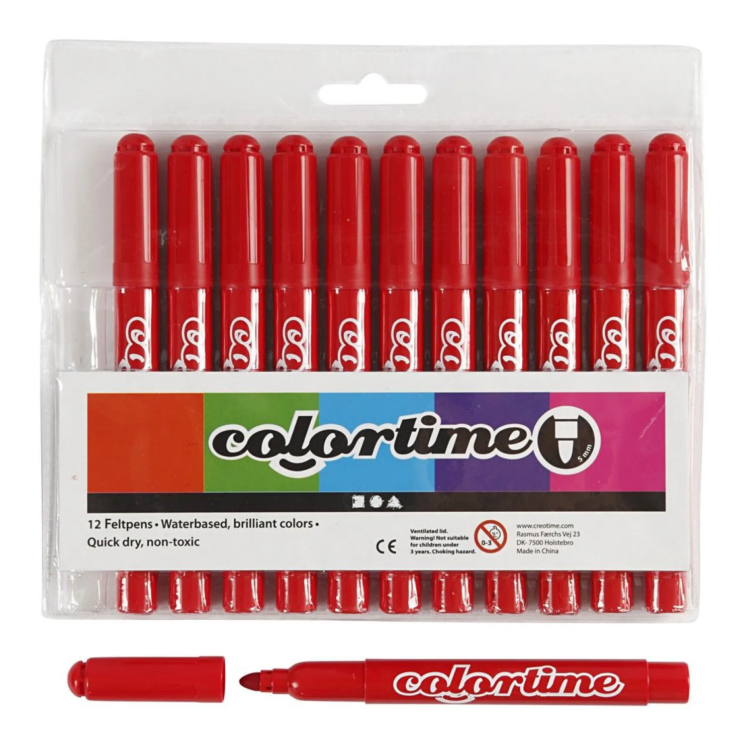 Creativ Company Rode Jumbo Stiften, 12st. Online