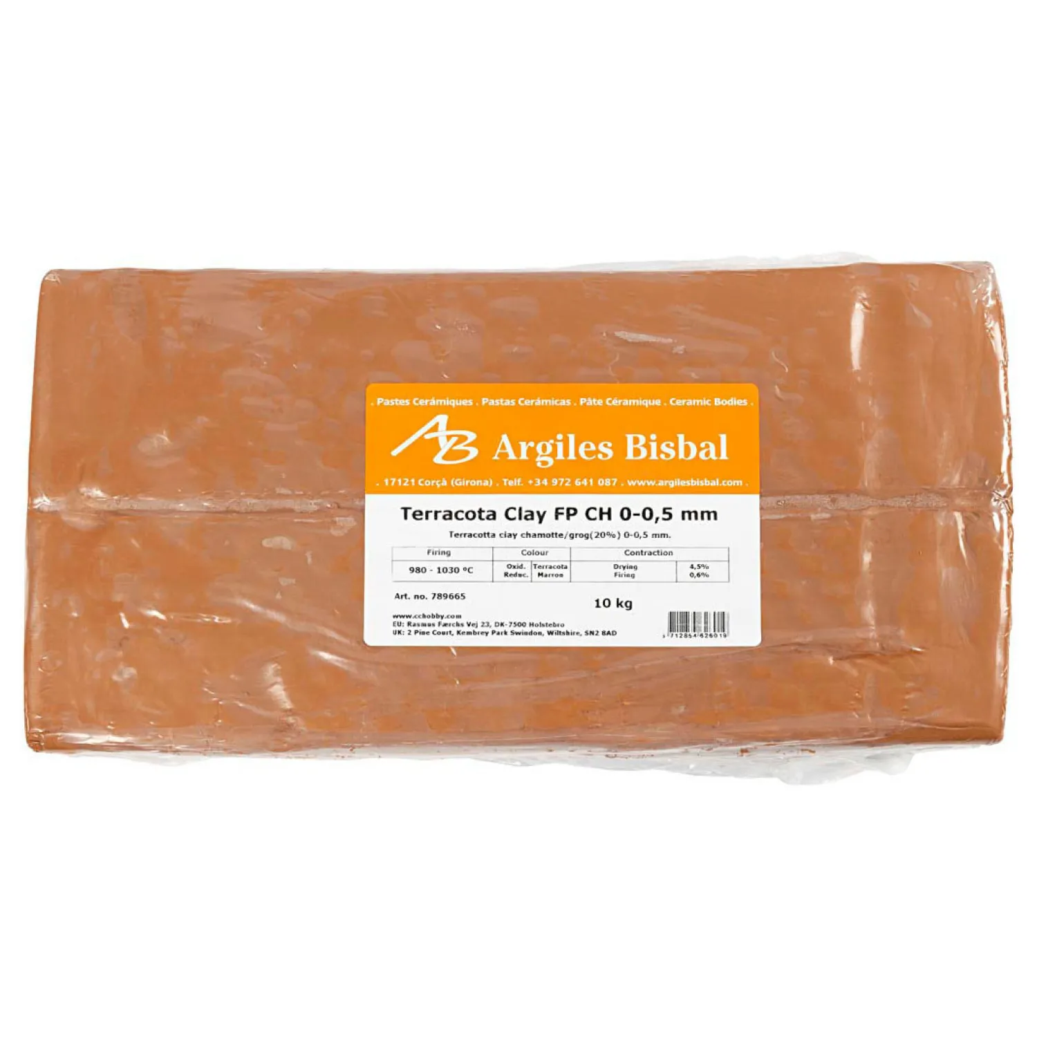 Rode Klei met Chamotte, 10kg>Creativ Company Outlet