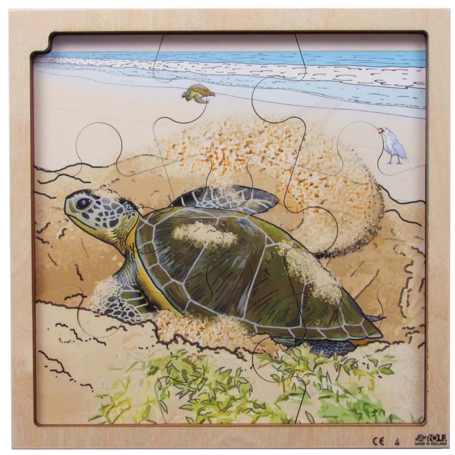 Rolf - Groei en 4 Lagenpuzzel Schildpad - 86st. Outlet