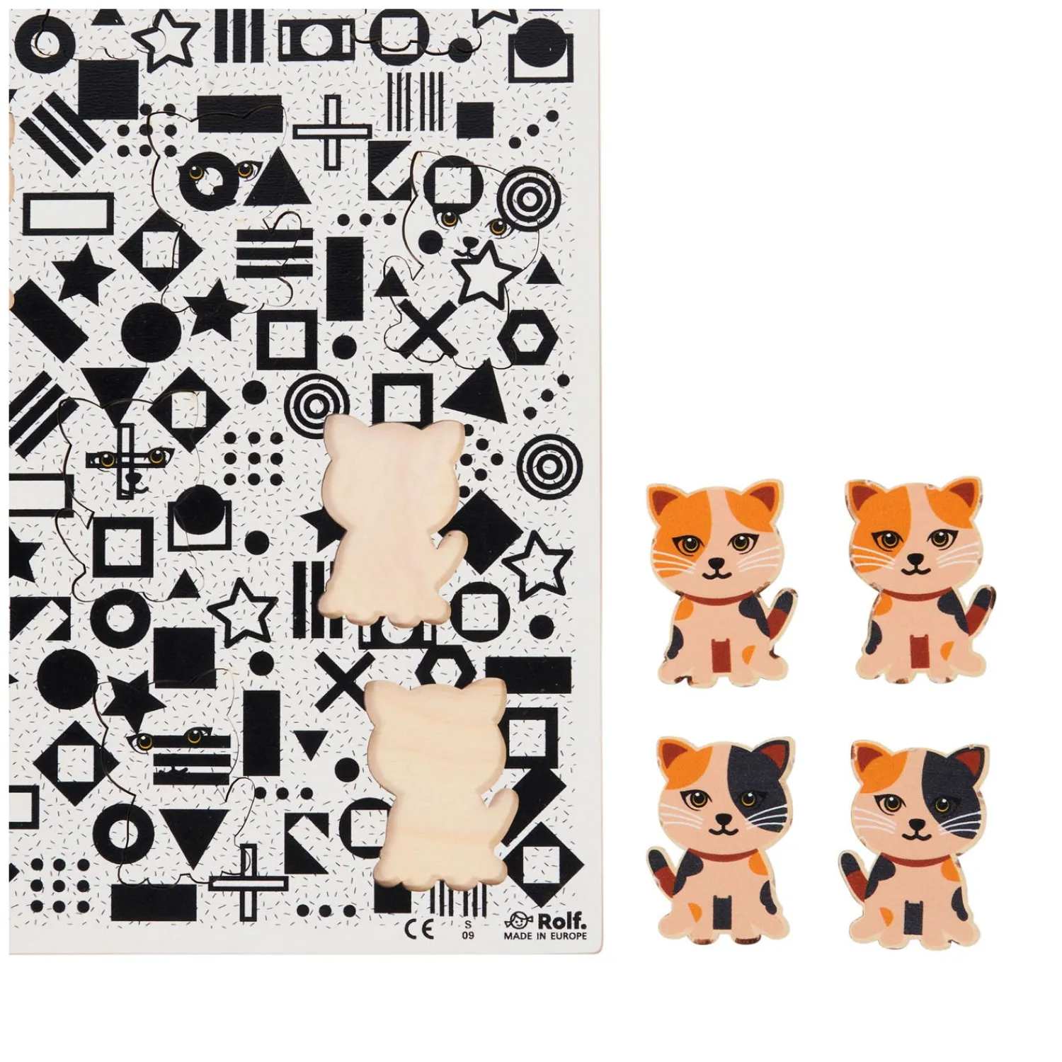 Rolf - Houten Legpuzzel Dierenfamilie, 20st. Discount