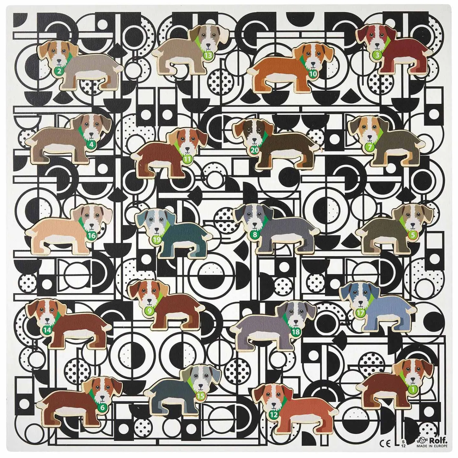 Rolf - Houten Legpuzzel Dierenfamilie, 20st. Discount