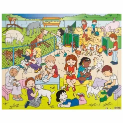 Rolf - Houten Legpuzzel Kinderboerderij, 30st. Hot