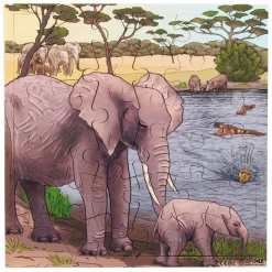 - Houten Legpuzzel Olifanten, 36st.-Rolf Outlet