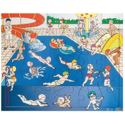 - Houten Legpuzzel Zwembad - 30st.>Rolf Sale