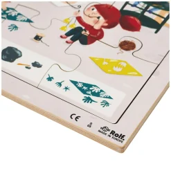 - Houten Noppenpuzzel Serie Kunst, Set van 3-Rolf Clearance
