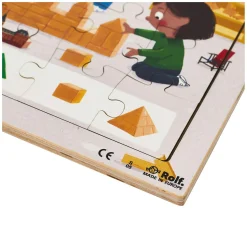 - Houten Noppenpuzzel Serie Kunst, Set van 3-Rolf Clearance