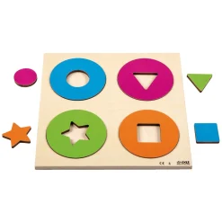 - Houten Reliefpuzzel Ontdek de Kleur en Vorm - 2st.-Rolf New