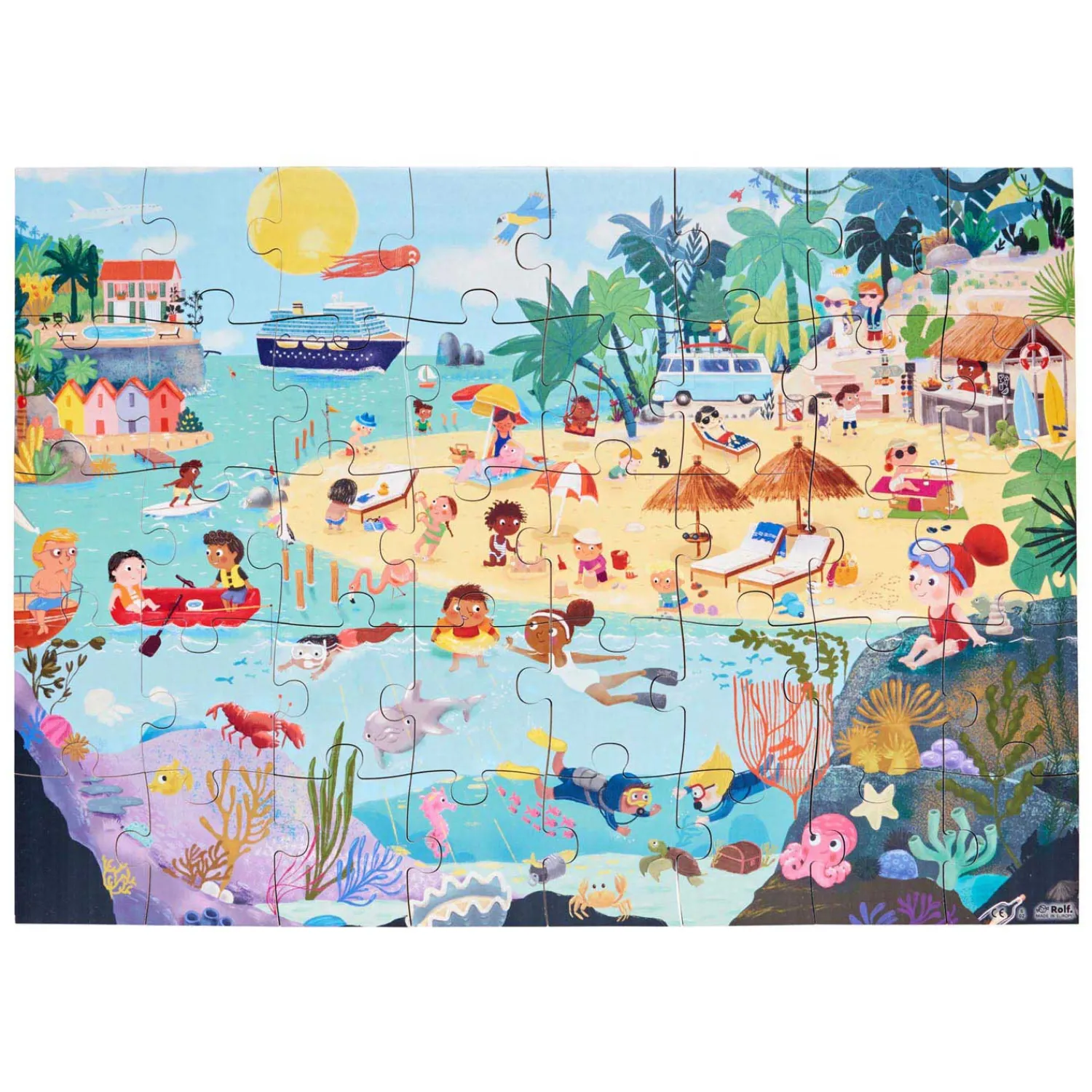 Rolf - Houten Vloerpuzzel Zomer, 40st.