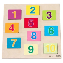 Rolf - Relief Houten Puzzel Ontdek het Getal - 10st.