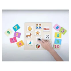 Rolf - Relief Houten Puzzel Ontdek het Getal - 10st.